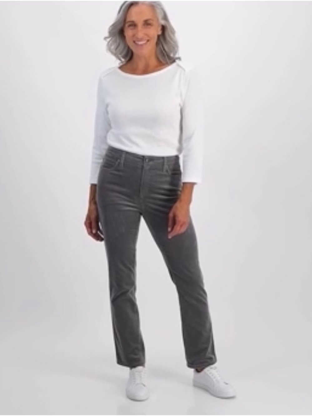 Style & Co. Gray Straight-Leg Jeans